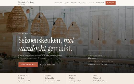 Voorbeeldsite restaurant