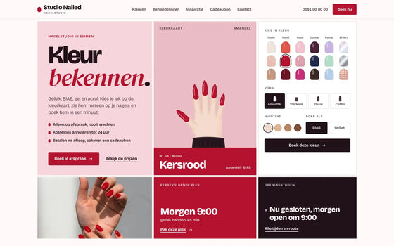 Voorbeeldsite nagelstudio