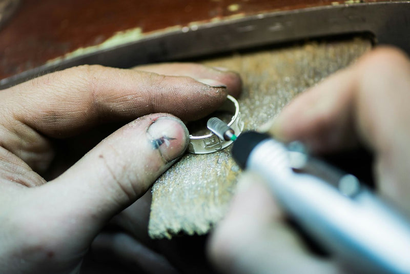 Het atelier van Juwelier Goudveen, uit de voorbeeldsite.