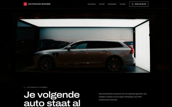 Voorbeeldsite autobedrijf