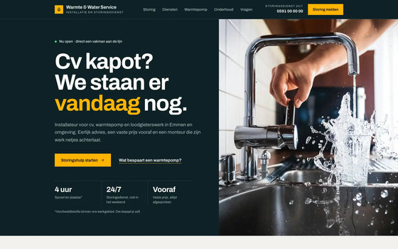 Voorbeeldsite installateur