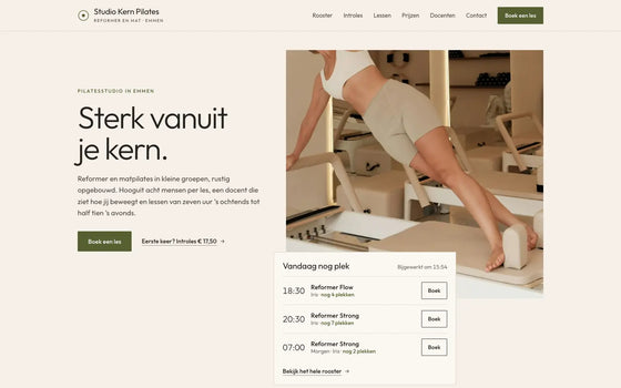 Voorbeeldsite pilates