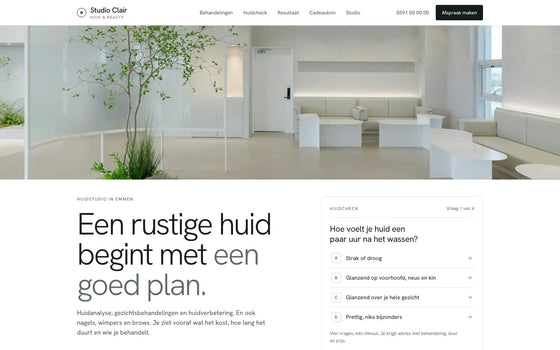 Voorbeeldsite salon